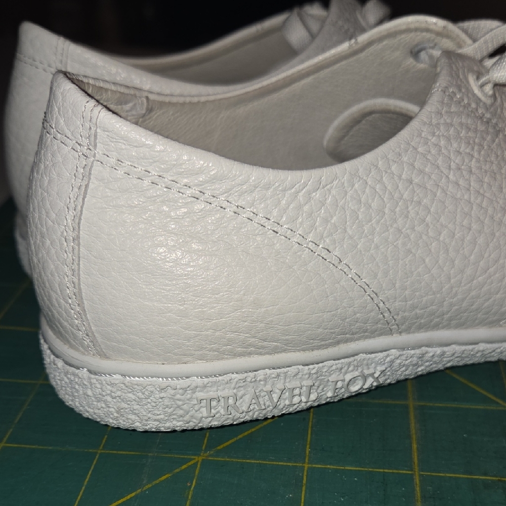 Women's White Leather Athletic Sneakers
